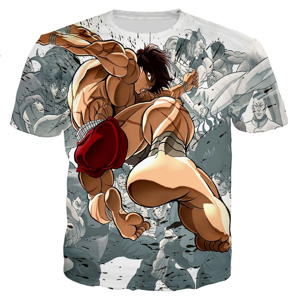 2023 mais novo anime baki hanma moda verão homem tanque sem mangas  primavera harajuku personalidade 3d impresso praia topos t 6xl - AliExpress