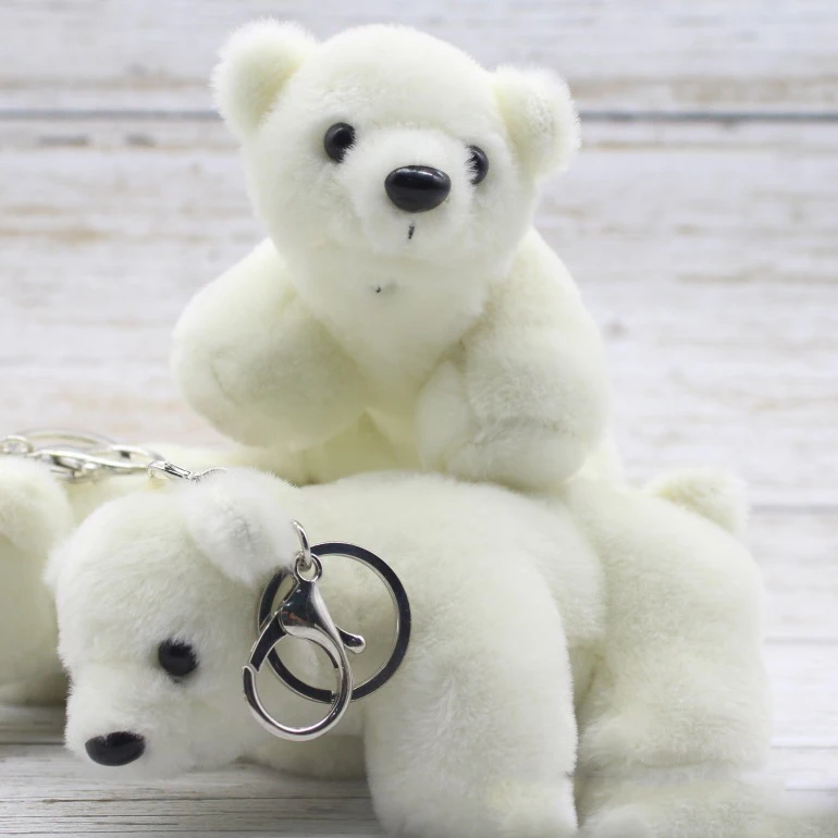 15cm Simulation Polar Bear Plush Anime Keychain Plush Mini Bag Keychain -  Buy Mini Bag Keychain,Anime Keychain Plush,Polar Bear Plush Product on  