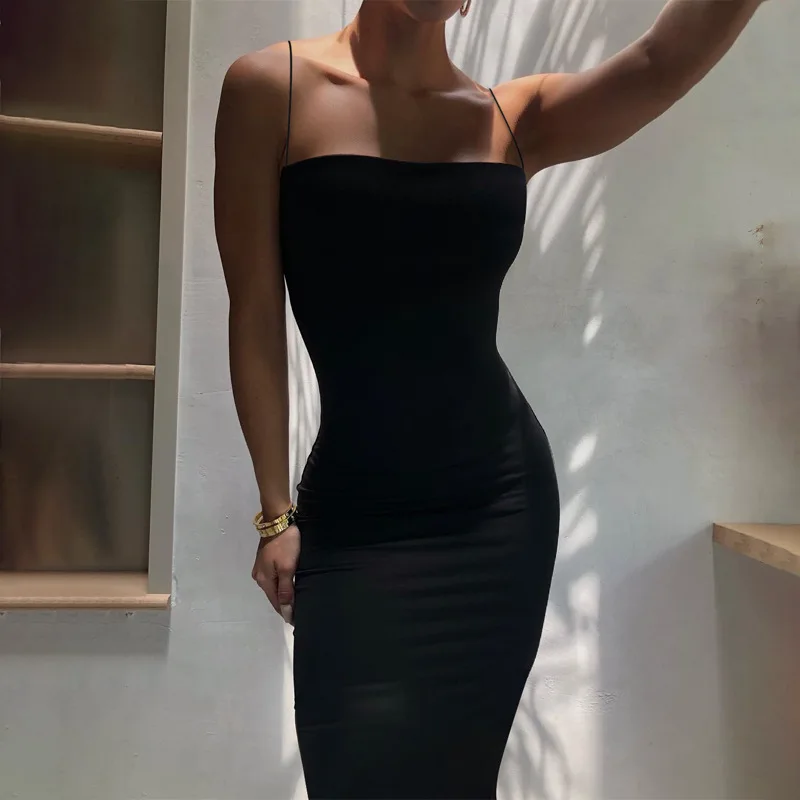 FS10103A 2024 Summer Hot Sale Long Dress Women Slim slip Dress