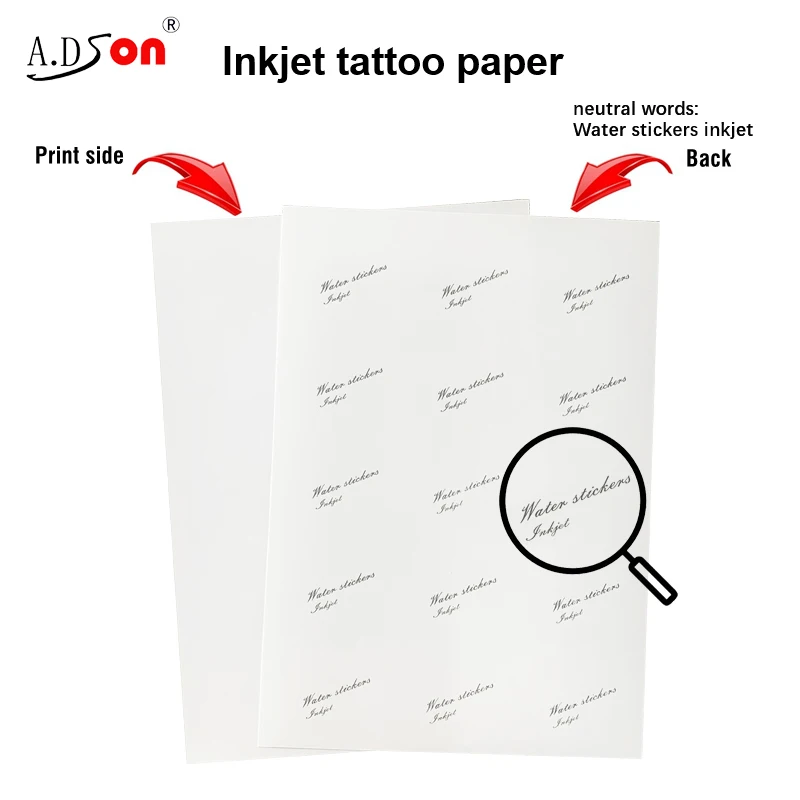 A4 Printable Diy Inkjet Tattoo Stencil Paper Sweat Resistant Tattoos