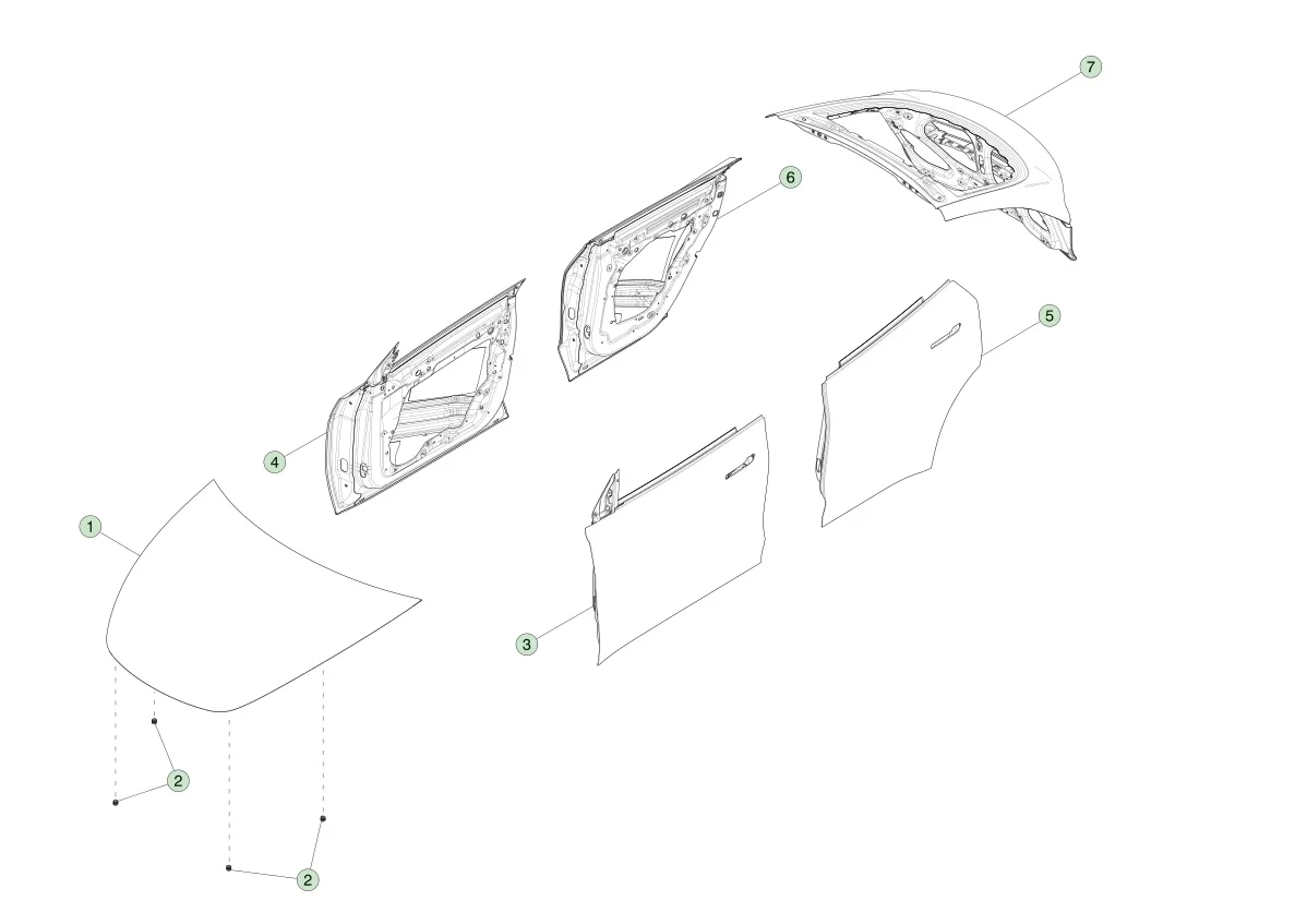 Tesla Model Y Front Engine Hood MODELY Hood 2020-2021 1493370-S0-A ...