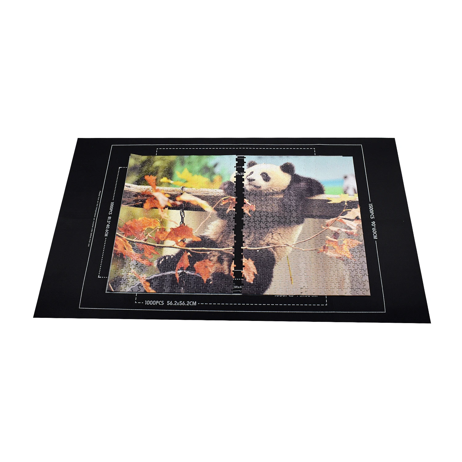Large Puzzle Roll up Mat - Store and Transport Jigsaw Puzzles up to 1500 Pieces - 46" X 26" Felt Mat