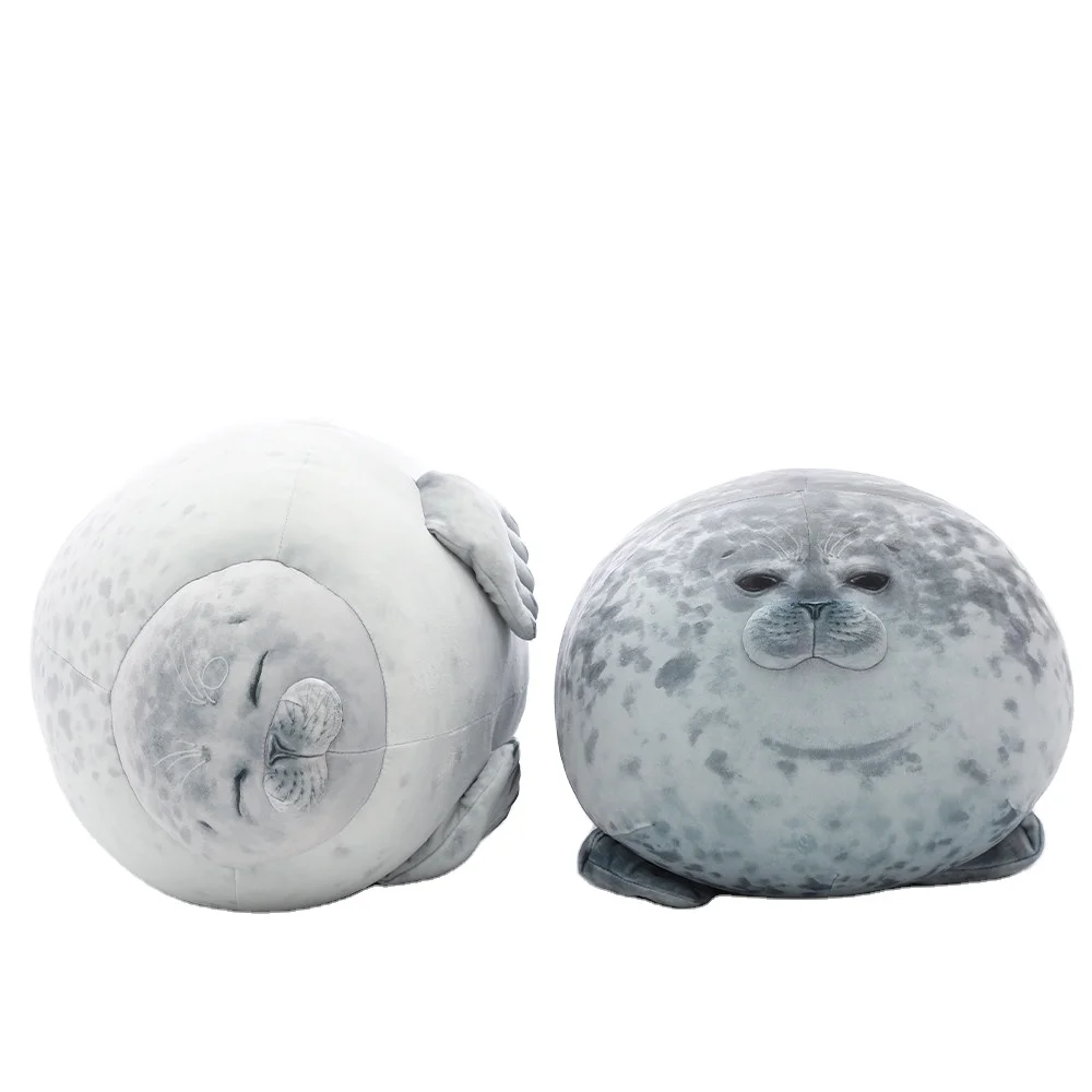 Oreiller Peluche Phoque – Doudou Moelleux, Décoratif, Anti-stress, Cadeau Pour Enfants Et Adultes (30 à 60 Cm)