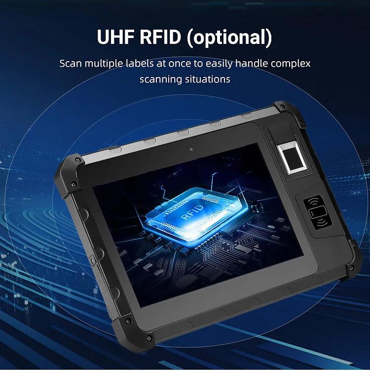 IP65 8inch Industrial Rugged Android Tablet with Barcode Scanner