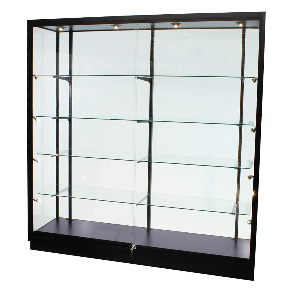 60 x 72 in. Glass Display Case - Wall Showcase with Glass Back