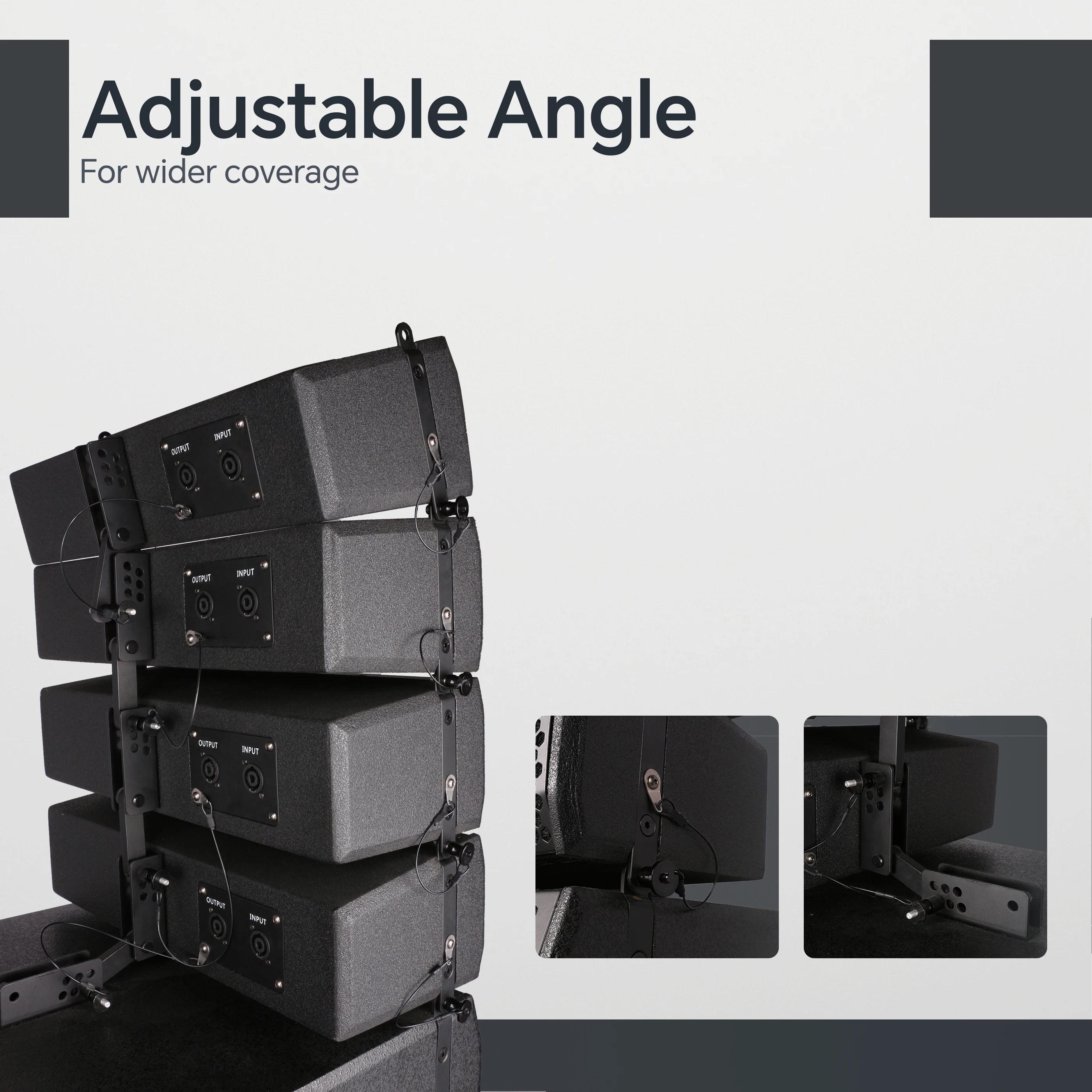 RQSONIC LA412D-KIT 1000W Powered Line Array Speakers OEM | Wholesale