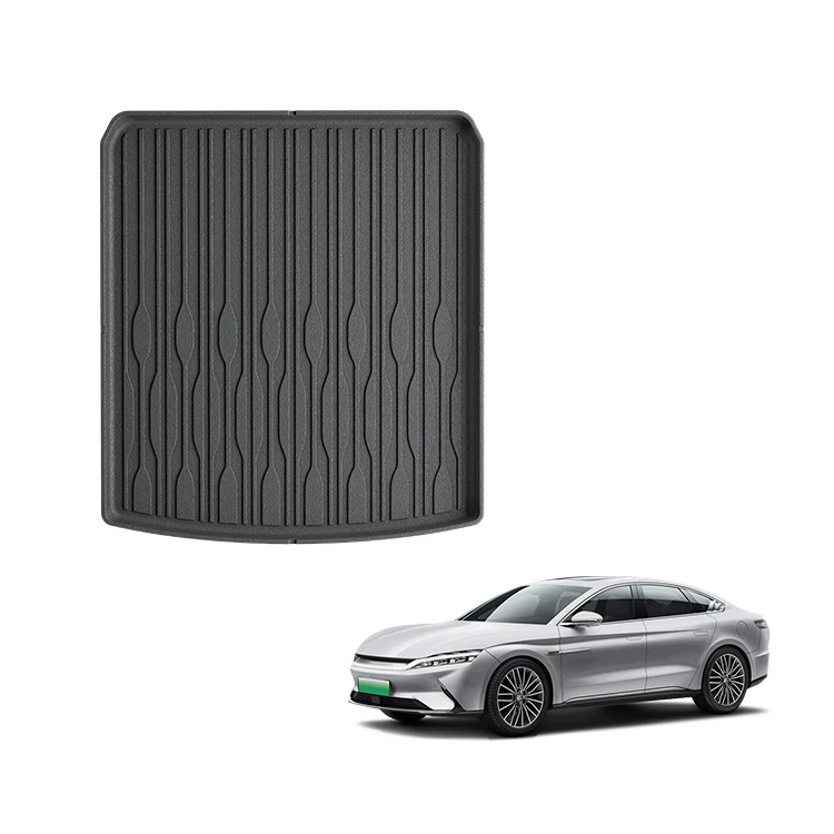 New Energy Vehicles Interior Accessories Car Rear Trunk Mats Tpe Rubber for Byd Han Carpet Mat Trunk Cargo Liner
