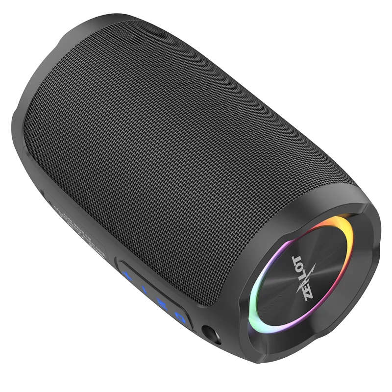 IP67 Waterproof LED Lighting Unique Design 10W Wireless Speakers Music Box New Bluetooth Speaker Zealot S49