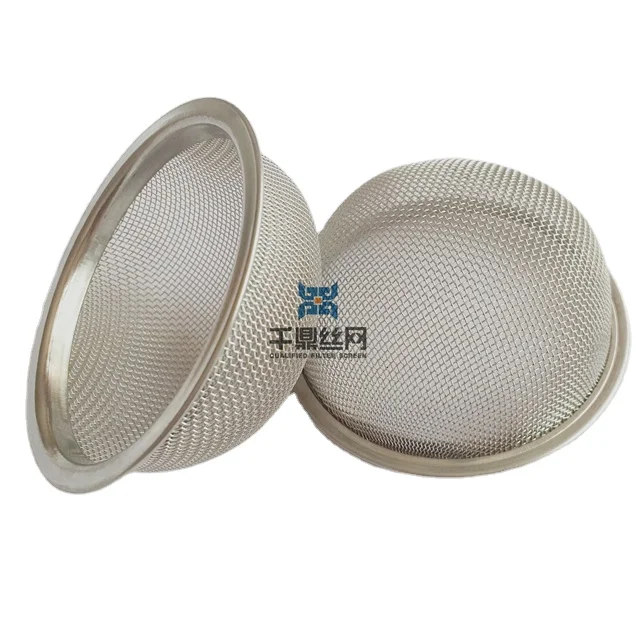 Изогнутый сетчатый фильтр с оправой из нержавеющей стали 304