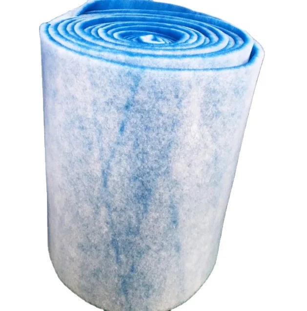 OEM Primary Cotton High quality G3/G4 Air Conditioner Filter Filtration blue and white Air Filter Material