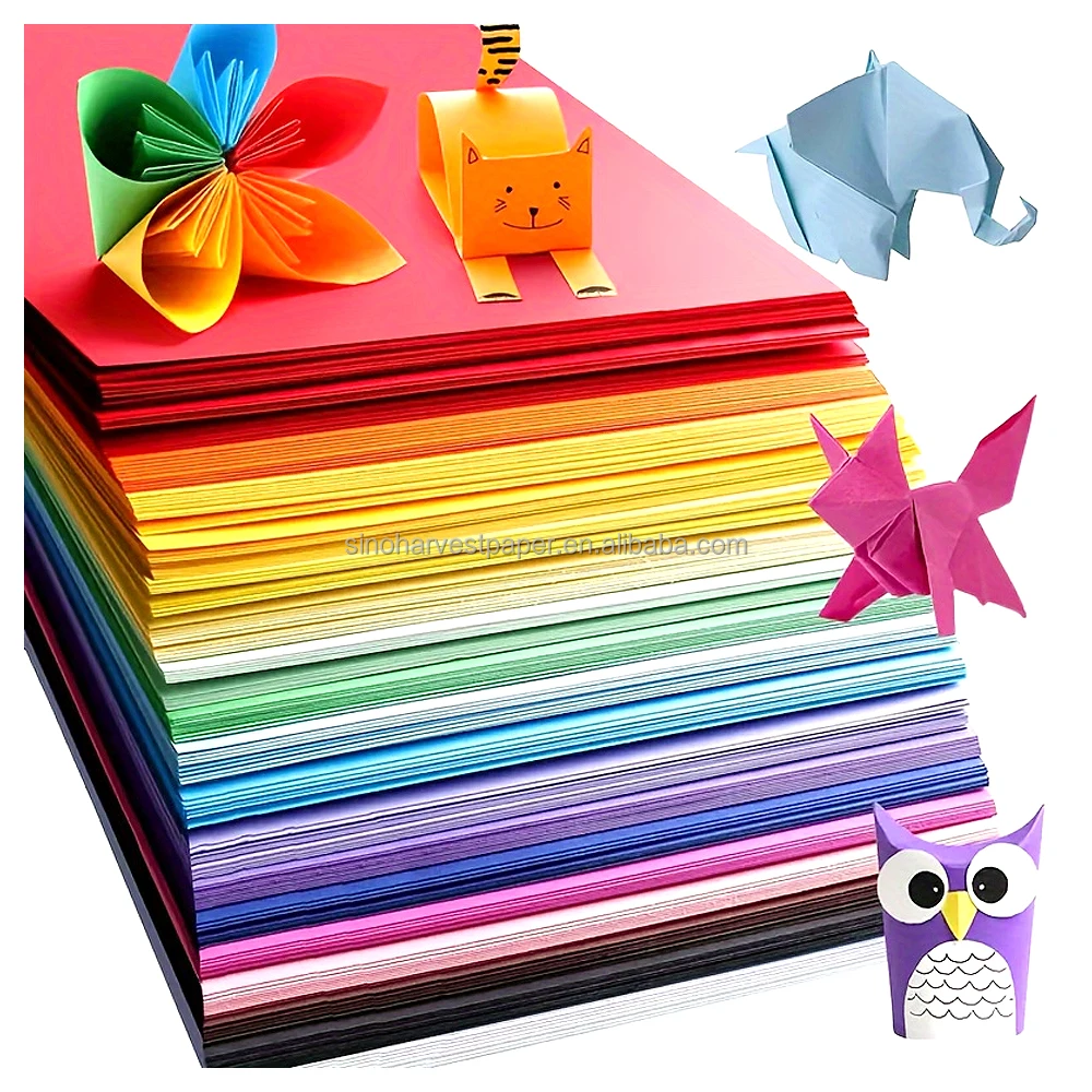 Production of High Quality A4 Colored Paper School Office Double-sided Can Be Used for Origami