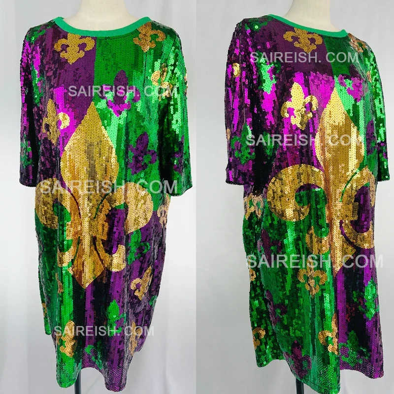 https://ae01.alicdn.com/kf/S536c2995438146e288b089da78a403f1K/Women-Mardi-Gras-Dress-Jersey-Ladies-Holiday-Fat-Tuesday-Queen-of-Mardi-2024-Outfits-Costumes-For
