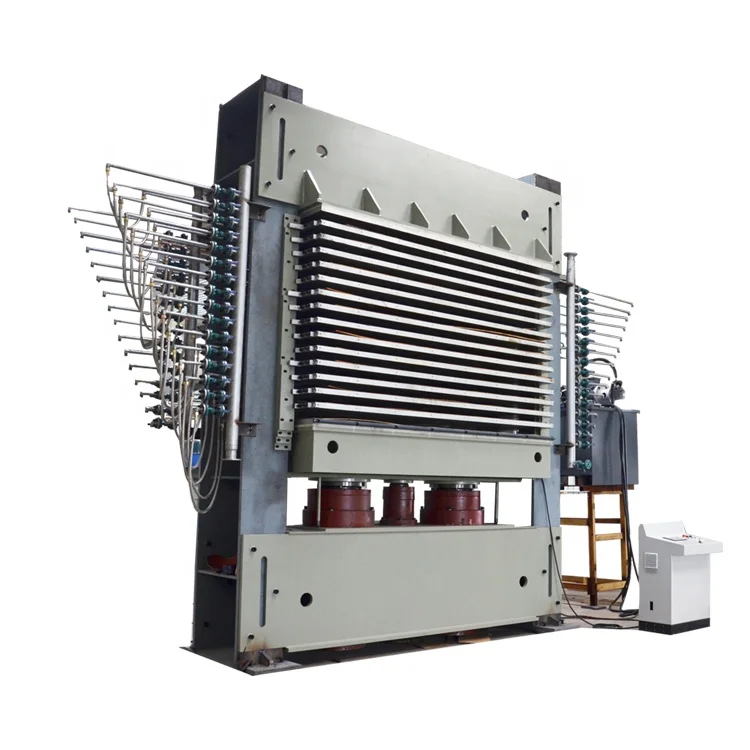 Hanvy 600Ton 15 Layers 20 1370x2700mm Formwork Plywood Hot Press for Indonesia Brazil and Turkey
