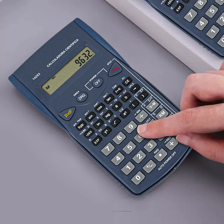 56 Functions School Examination Student Calculator Electronic Mathematics Scientific with Cover Calculator Back to School