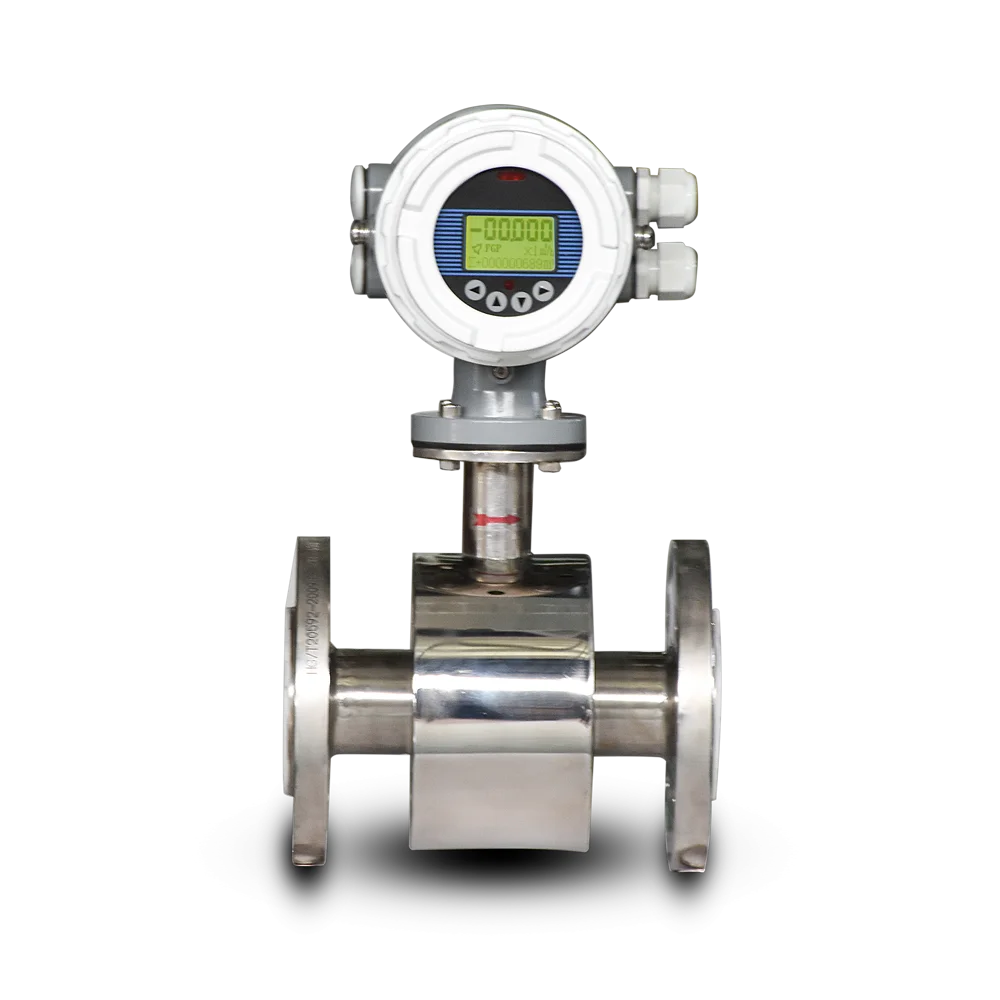 220v Digital LCD Display Wine Magnetic Flowmeter Running Distilled Water Electromagnetic Flow Meter for Fruit Juice
