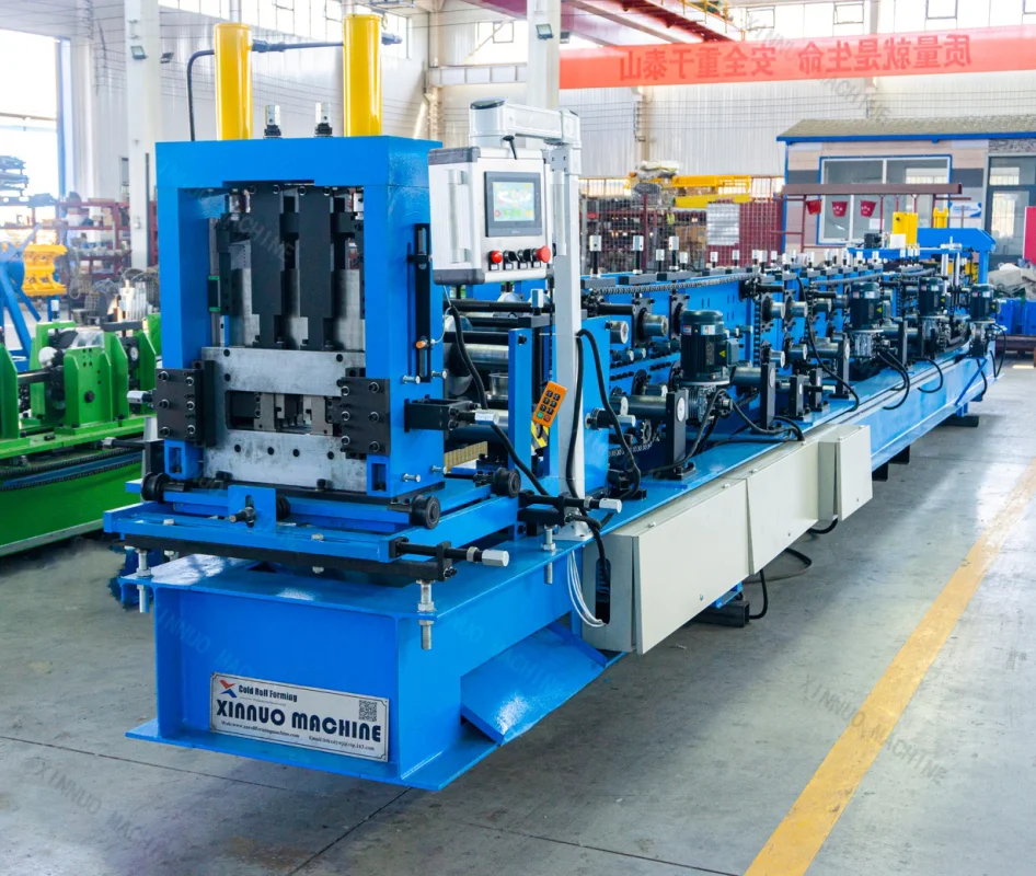 Xinnuo C Z Purlin Roll Forming Machine Intercharge Manufacture Full Automatic CZ Interchange Purlin Machine