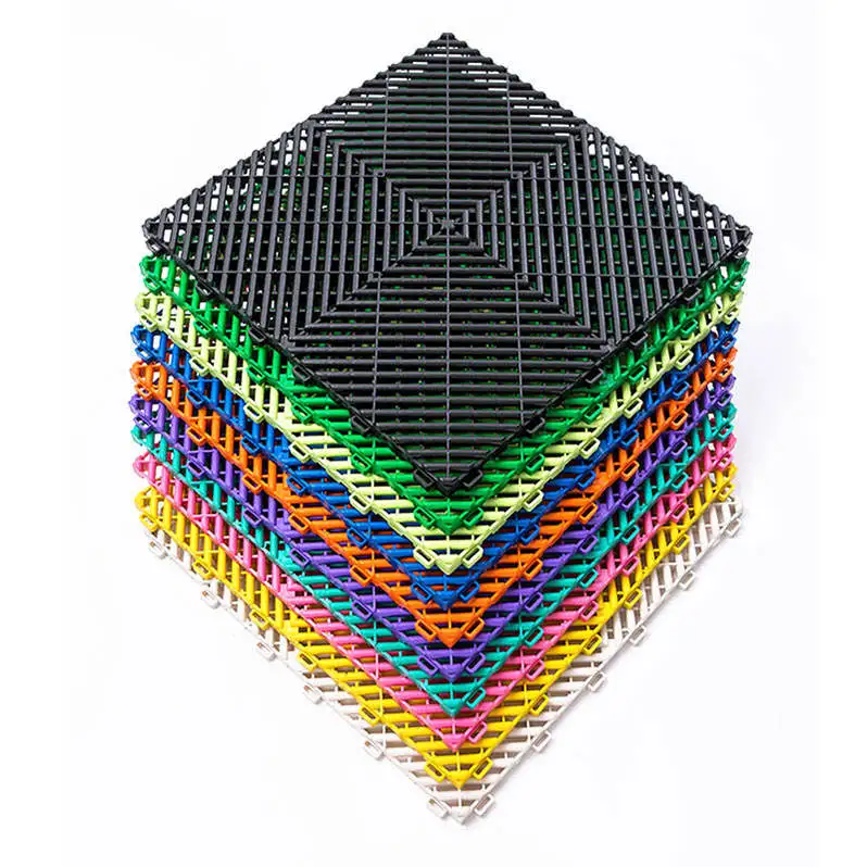 Durable Event Floor Polypropylene Plastic Flooring Garage Tiles Interlocking Mats for Auto Detailing and 4s Car Wash Shop