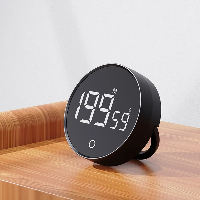 LED Screen Digital Timer Smart Desk Electronic Timer Gym Countdown Can Hung and Tabletop Student Timing Kitchen Pomodoro Timer