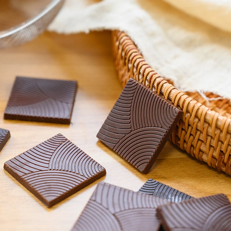 Leisure Snacks 72% Dark Chocolate Compound Square Probiotics Unsweetened Chocolate