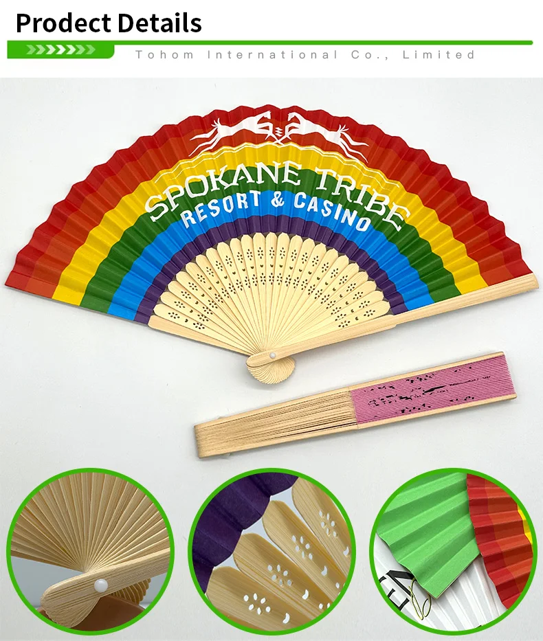 Wholesale Personalized Paper Foldable Hand Fans Small Large Folding ...