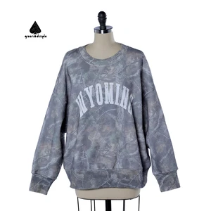 Custom Full Printing Sport Wear Women Men Heavy Heavy Weight Cotton Street Casual Top Thermal Winter Pullover Sweatshirt