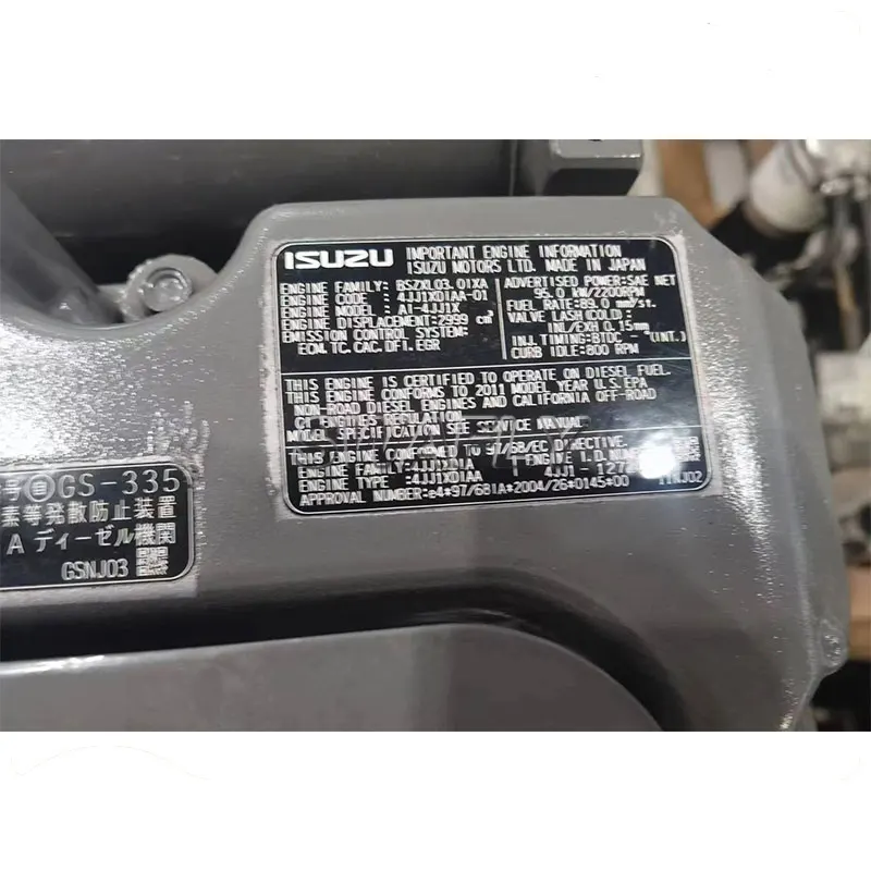 Isuzu 4JJ1 Engine - Reliable Power for ZX160-3 & ZX180-3