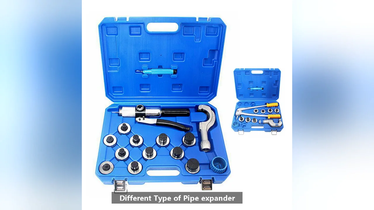 Hydraulic Tube Expander Swaging Tool Kit 11 Expanding Head 3/8 To 15/8