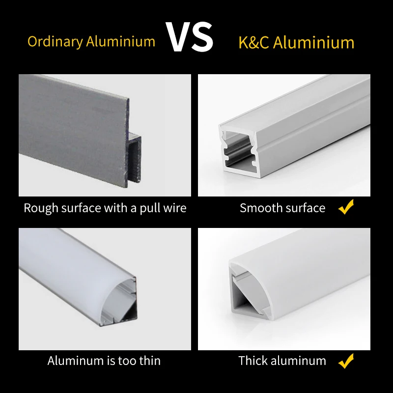 For Ceiling LED Light Strips Aluminum Channel Recessed Drywall Plaster Gypsum Aluminium Led Profile