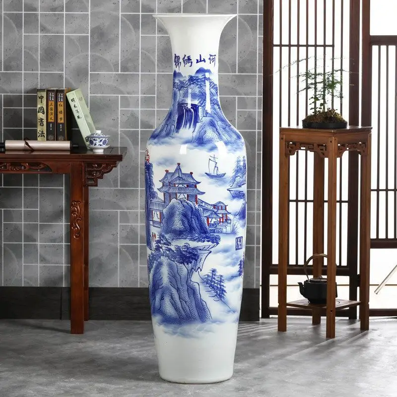 2 Meter Hohe Chinesische Große Vase Luxus-zeichen-floorvase Groß Vase Für Heimdekoration