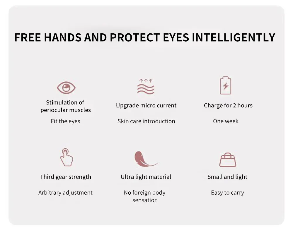 Hot Selling High Quality Red Light Therapy 3d Relax Reduce Eye Wrinkle