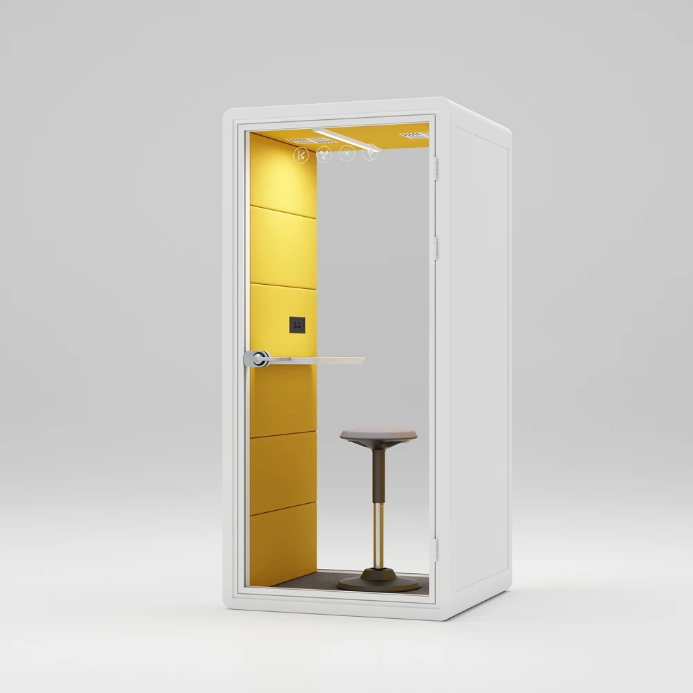 Privacy Soundproof Telephone Booth Phone Pod Recording Security Office Booth Workplace Office Phone Booth