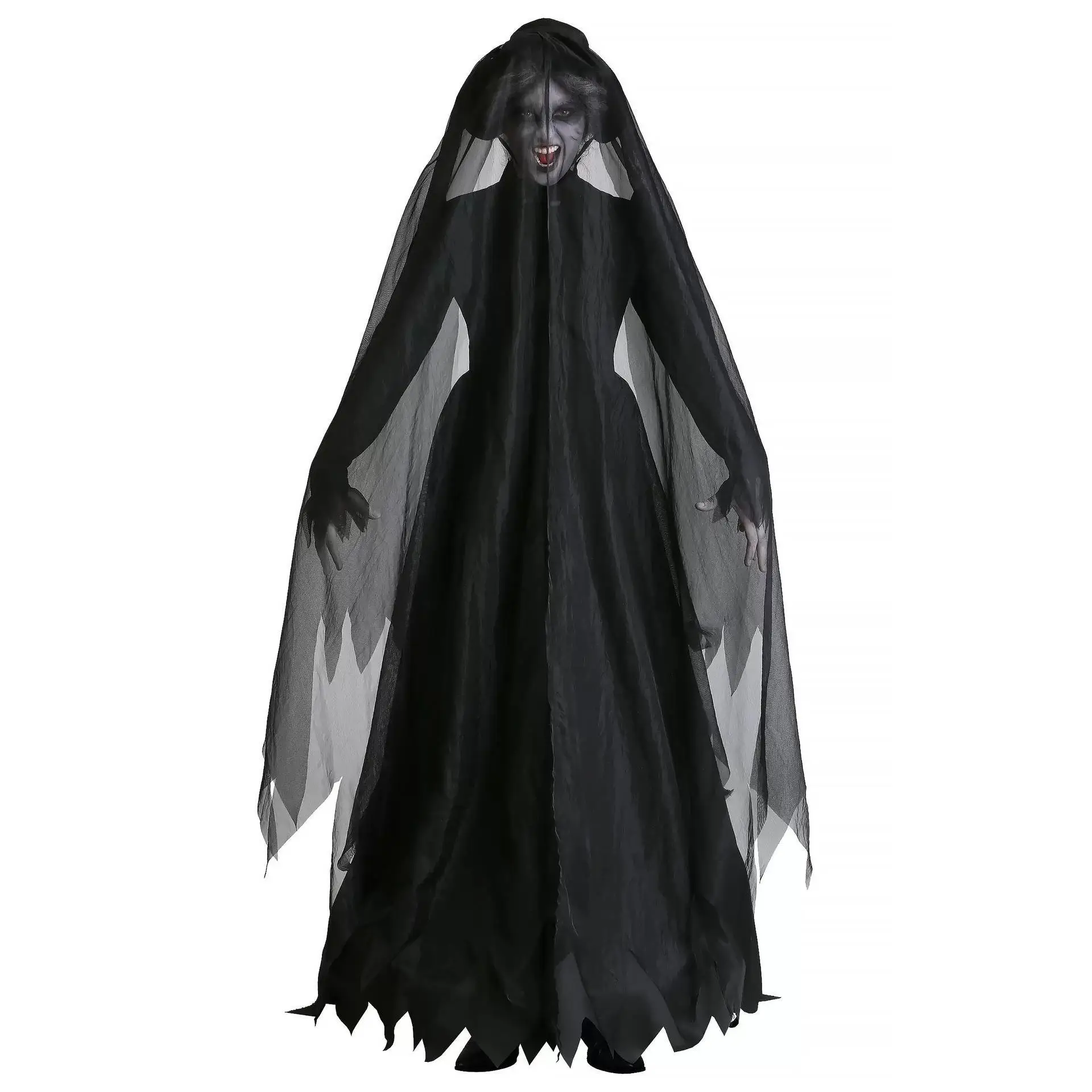 Vampiro fantasma novia mujer diablo vestido negro juego de rol