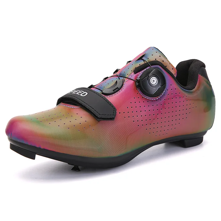 Pure Black Anti-Slip Men's Cycling Sports Shoes Hard-Soled Wear-Resistant for Autumn Winter Spring Summer Mountain Road Bike