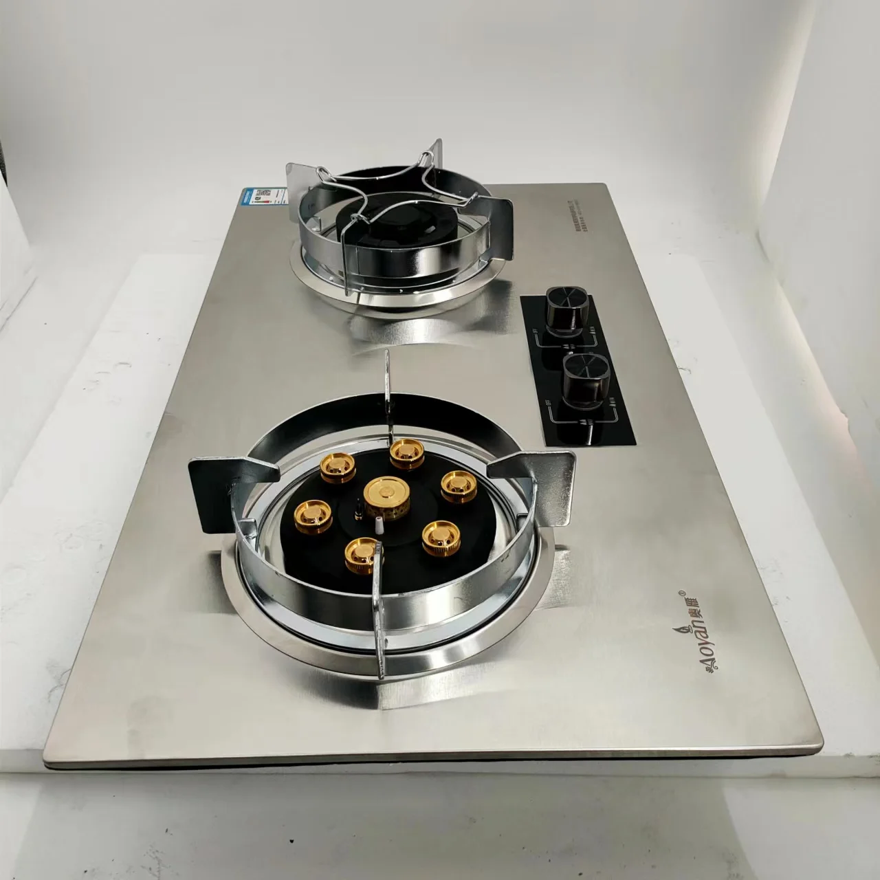 Cooktops 2 Burner Gas Stove Commercial Big Power Burner Gas Stove