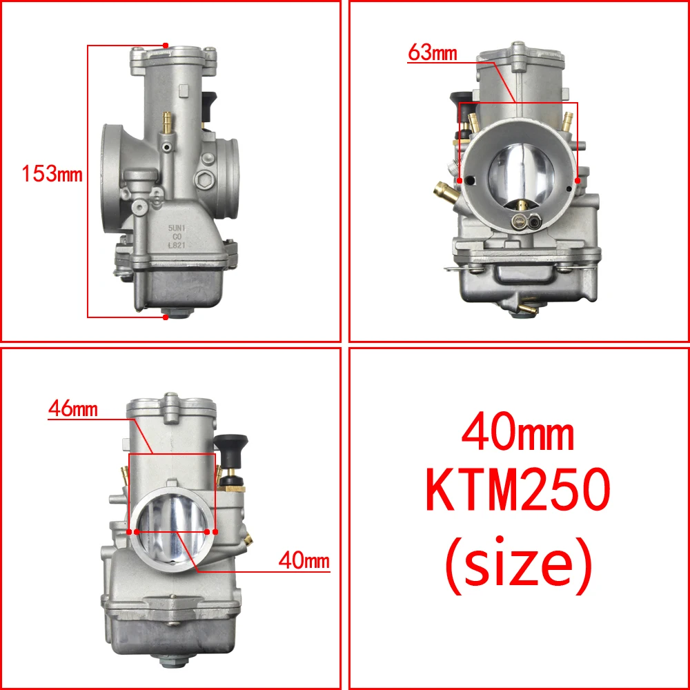 Carburetor 55431001244 16100-KZ3-L32 for 2017 KTM & Honda CR250