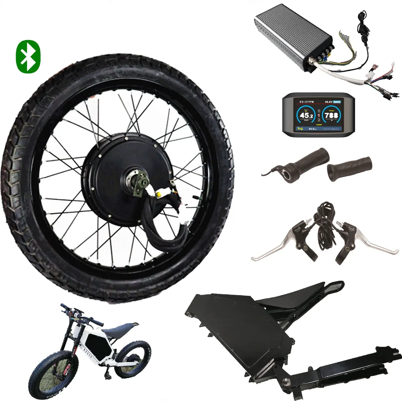 Nuova innovazione 25 KM/H 24V/36V 250W kit motore ruota anteriore 20-29  pollici ruota bicicletta batteria per bici elettrica kit di conversione