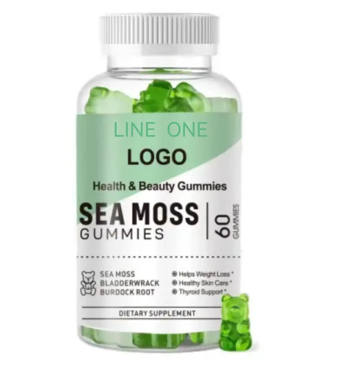 private label Sea Moss Gummy vegan organic sea moss gummies