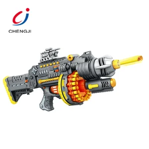 Christmas Gift Cheap Plastic Toy Electronic Gun Toys Shoot Soft Bullet Gun