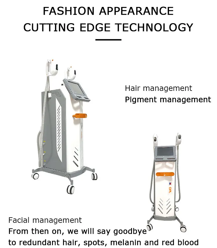 Professional DPL & IPL Photon E-Light Beauty Device NdYag Laser for Skin Rejuvenation & Hair Removal