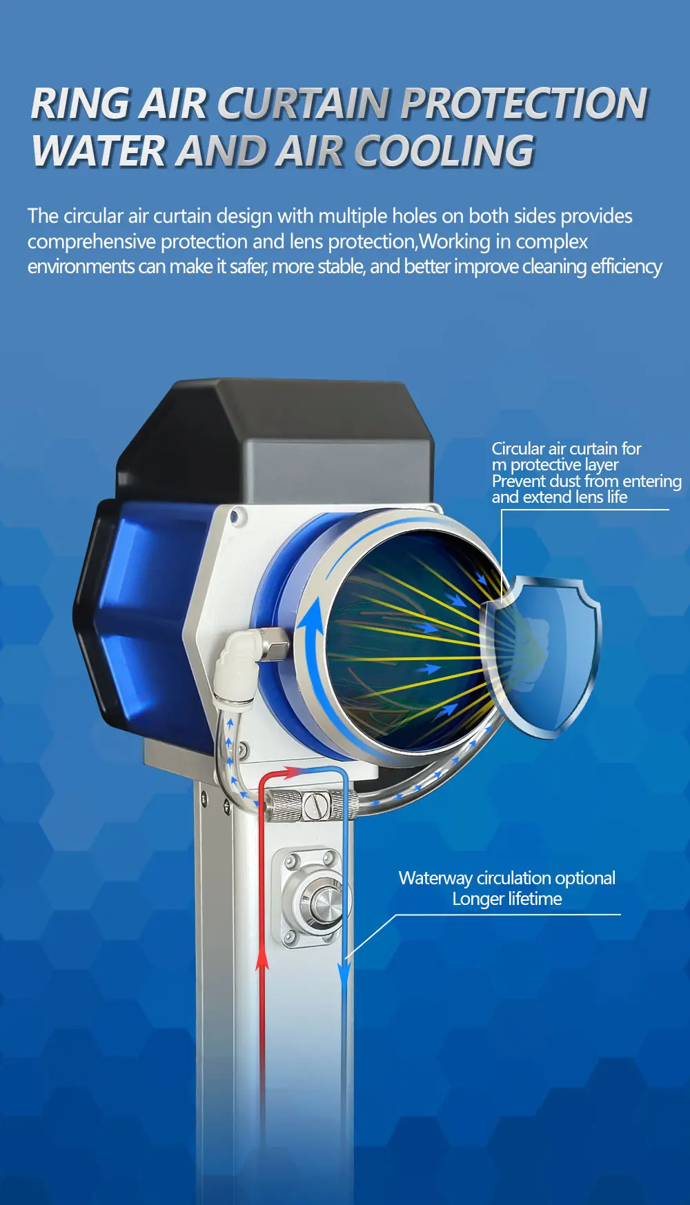 200w 300w 500w Efficient Cleaning Pulse Fiber Laser Cleaning Machine