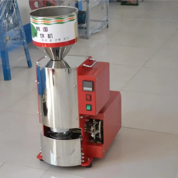 Rice Cake Popping Machine Automatic Popped Puffing Rice Cake Making Machine