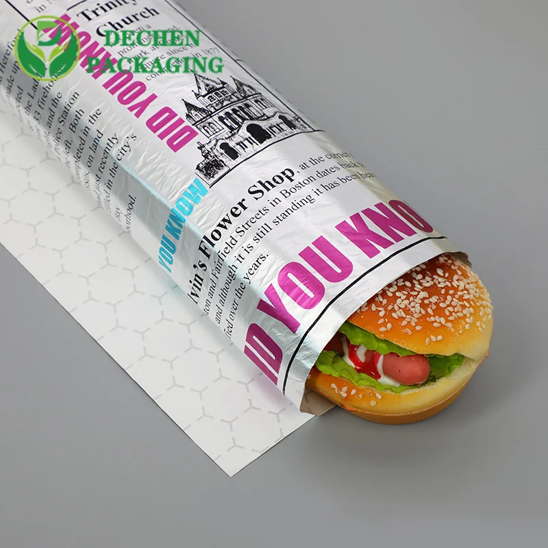 Envases de láminas aislantes láminas y papel de embalaje Shawarma