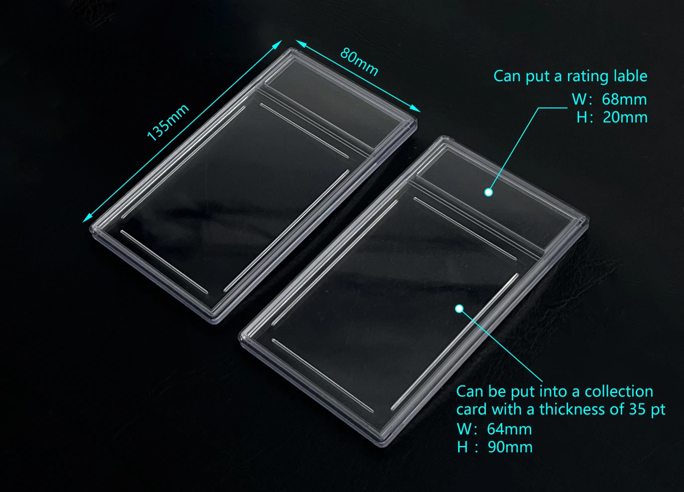 Psa Card Slab Cases For Trading Cards Protector Case Acrylic Clear