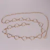 Large gold heart-shaped waist chain