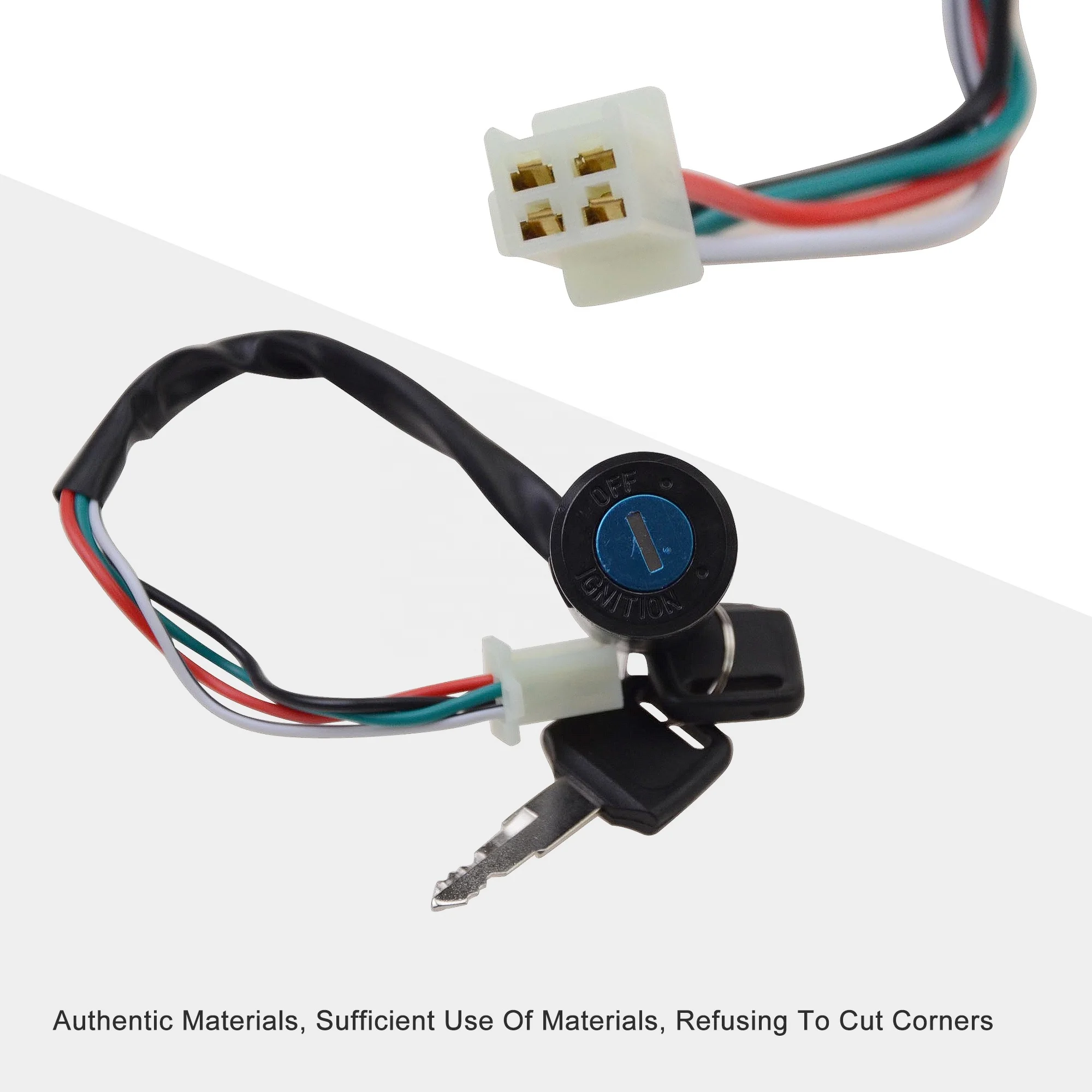 Alibaba.com: GOOFIT 4-Pin Motorcycle Ignition Key Switch for 50cc–250cc ...