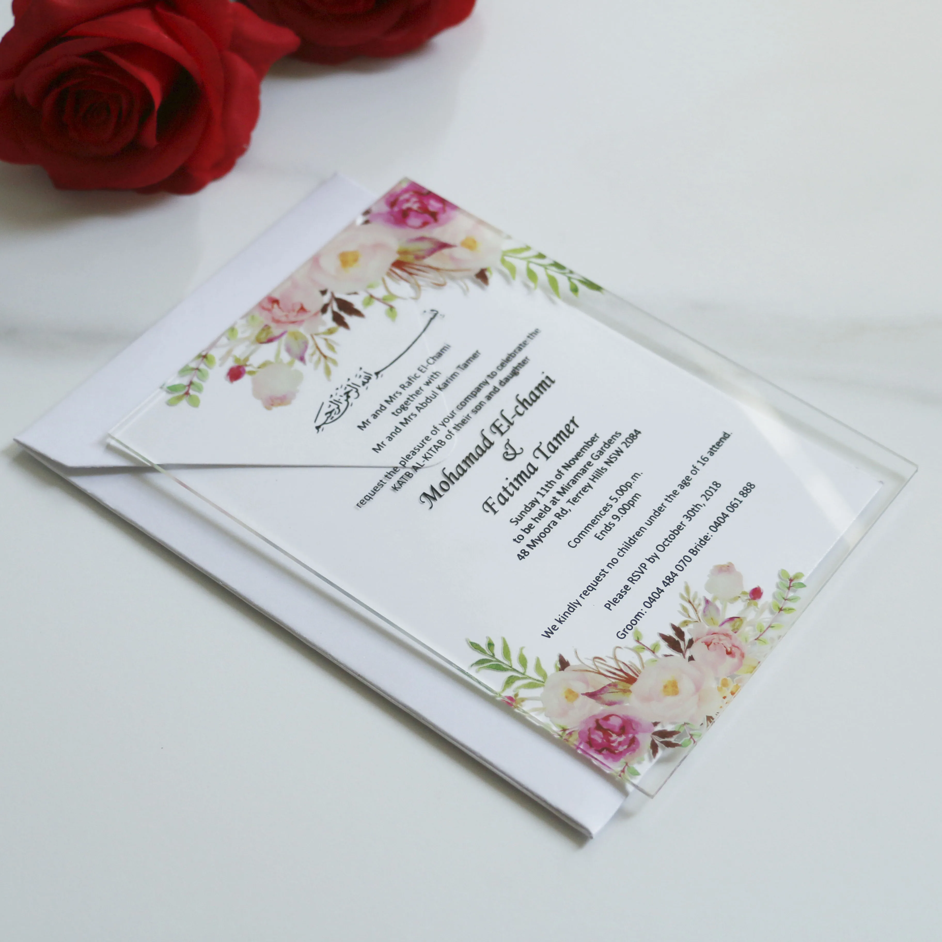 Acrylic Wedding invitationsUnique & Custom Design - PietraPaperDesign