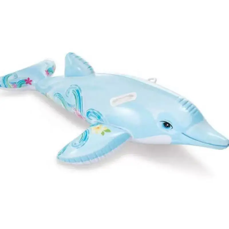 Cross-border Eco-Friendly Pool Use Inflatable Dolphin Floating Row Ride