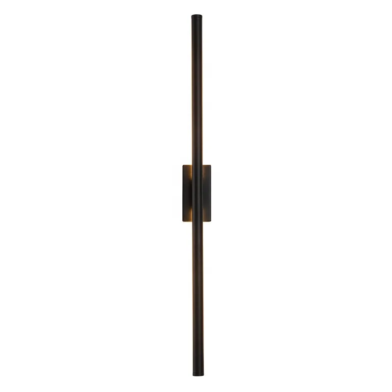 Modern Simple Linear Tube LED Wall Lamp up Down Background Opposite Wall Light LED Bedside Foyer Corridor Black Gold LED Sconce