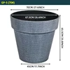 Bleu Gris 70cm/27.5inch