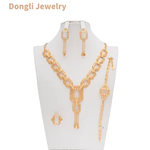 Dongli Jewelry Elegant Jewelry Sets: Featuring Circular and Square Rings, Exuding Luxury and Sophistication for Any Occasion